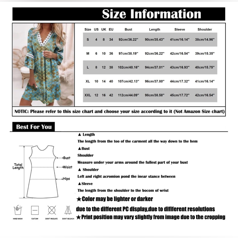 Beautiful Boho Dress Size 12 EUC - Picture 7 of 9